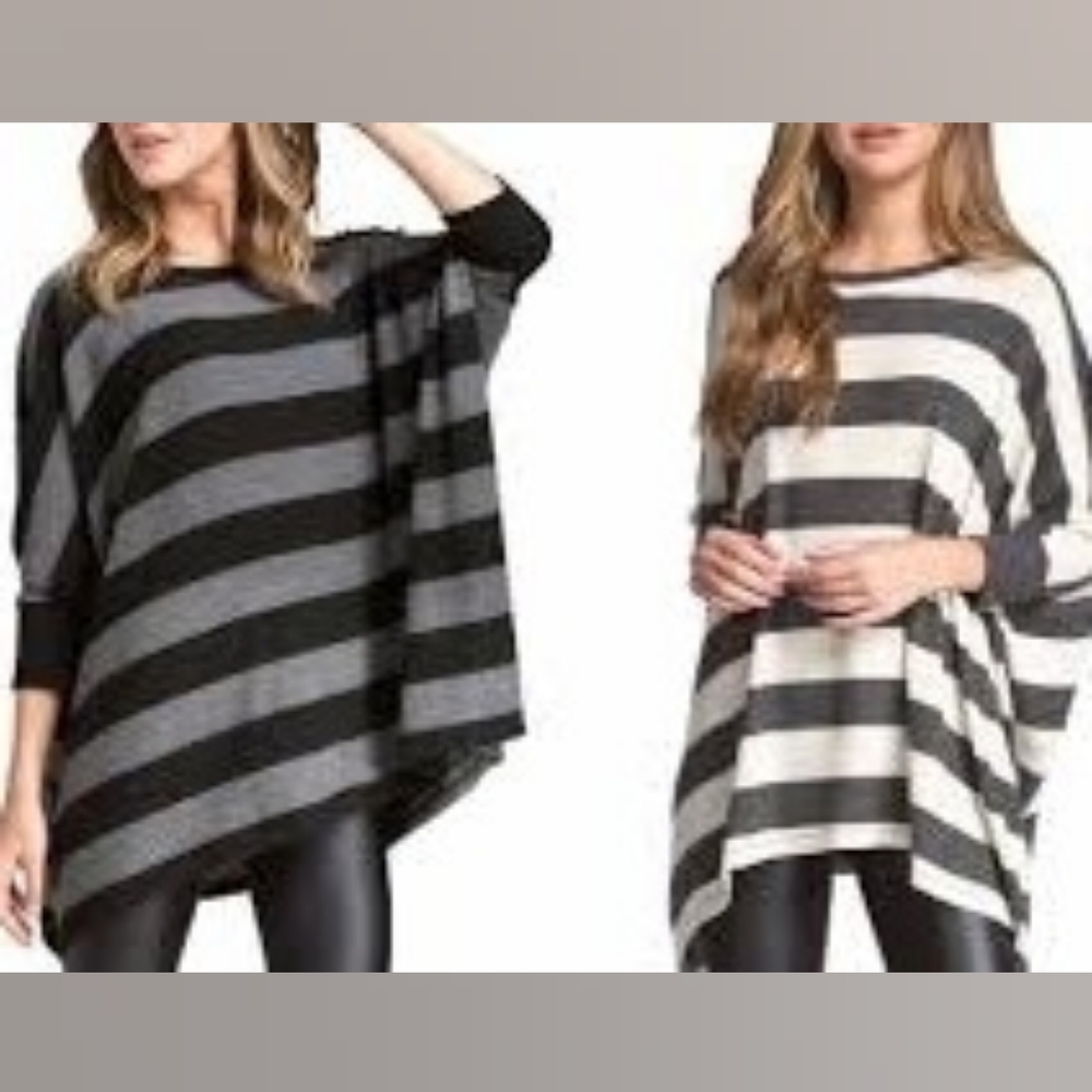 W by Worth Pretty Striped Knit Blouse